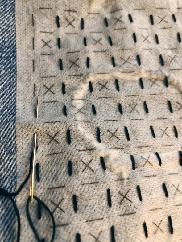 Washable Mending Transfers #4 Green Patterns