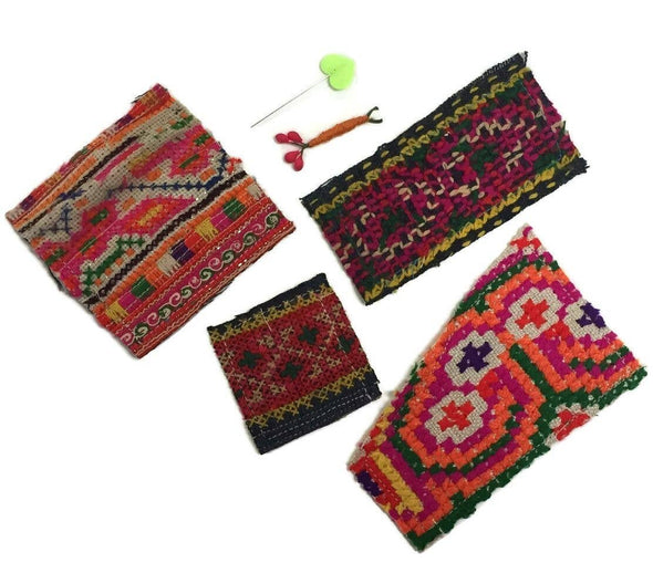 Upcycled Hmong Fabric Patch Kit - Thailand