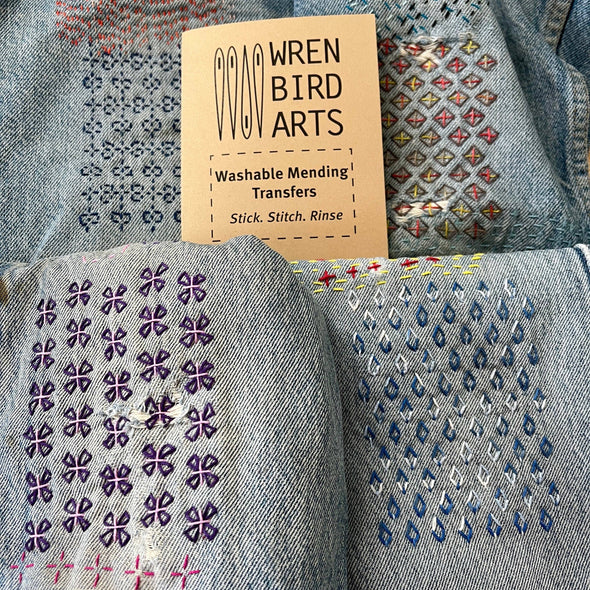 Washable Mending Patterns Set #8 Craft Brown