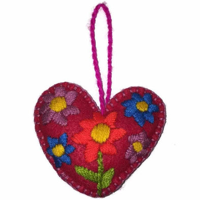 Corazon Heart Embroidered. For a Valentines or Christmas Gift - Mexico