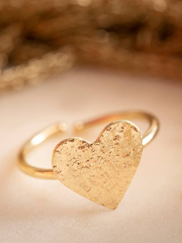 Petite Heart Ring Gold