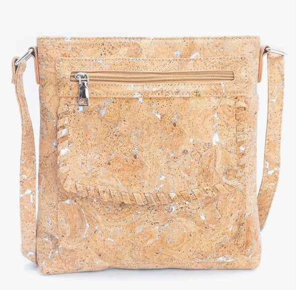 Gypsy Natural Cork in all Natural or with a Gold or Silver Flick - Vegan Bag