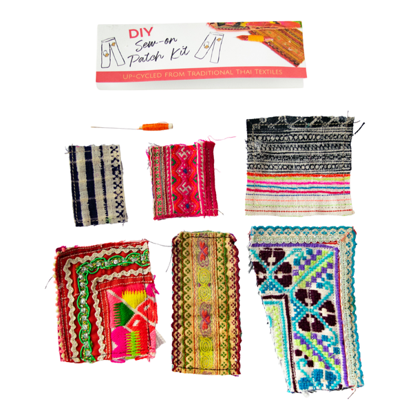 Upcycled Hmong Fabric Patch Kit - Thailand