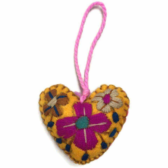 Corazon Heart Embroidered. For a Valentines or Christmas Gift - Mexico