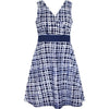 Emi Dress in Navy Plaid-Aware... the social design project