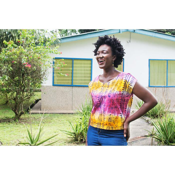 Boxy Blouse - In Rainbow-Shirt-Aware... the social design project