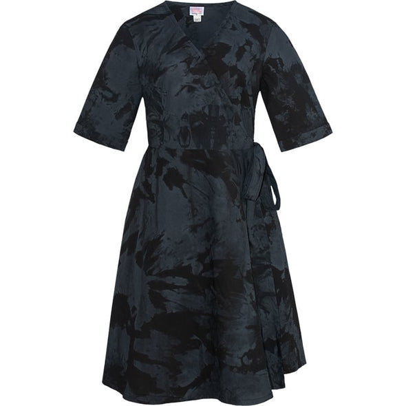 Wrap Dress 3/4 Sleeve: Argyle - Organic