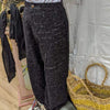 Tailored Ikat Pant - Black with White Flick-Pant-Aware... the social design project