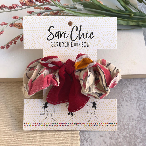 Sari Chic Scrunchie with Bow