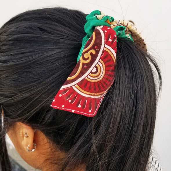 Sari Chic Scrunchie with Bow