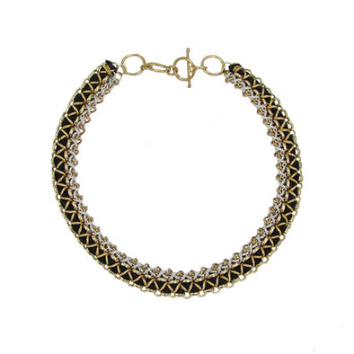Woven Metallic Necklace/Bracelet