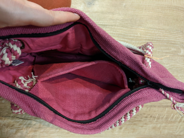 Pink Bow	woven - WSDO bag-Bag-Aware... the social design project
