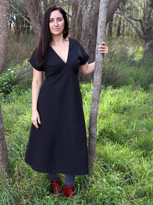 Boho Black Dress-Dress-Aware... the social design project