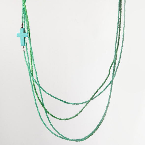 Turquoise Cross Necklace / Bracelet