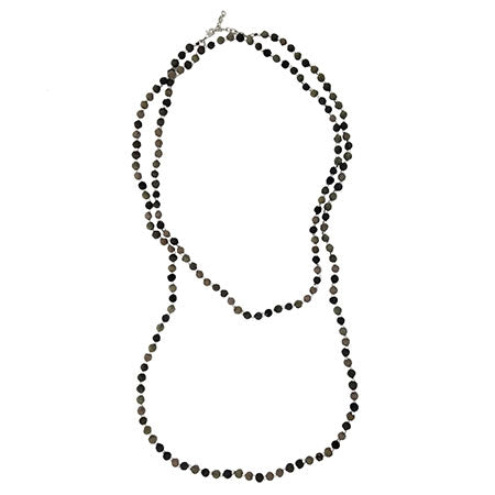 Kantha Noir Long Necklace