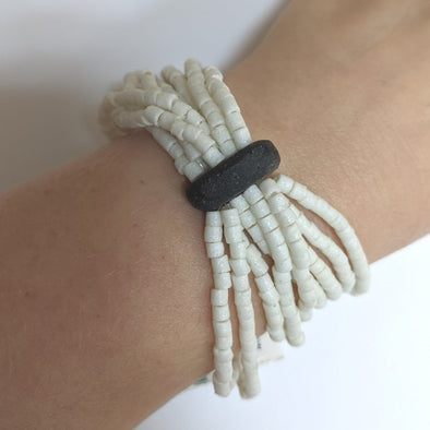 Namib Bracelet in white and Black