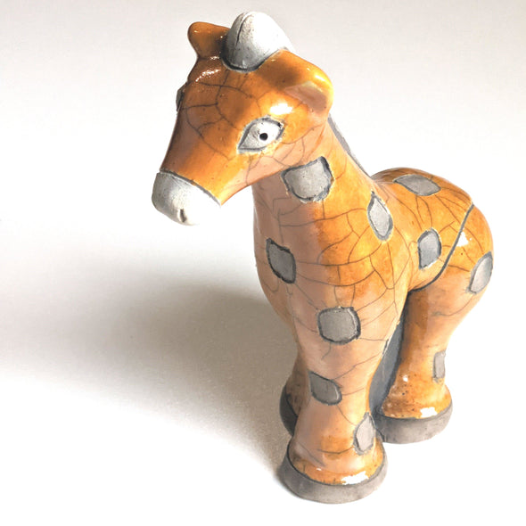 Raku Pottery -  Giraffe Large