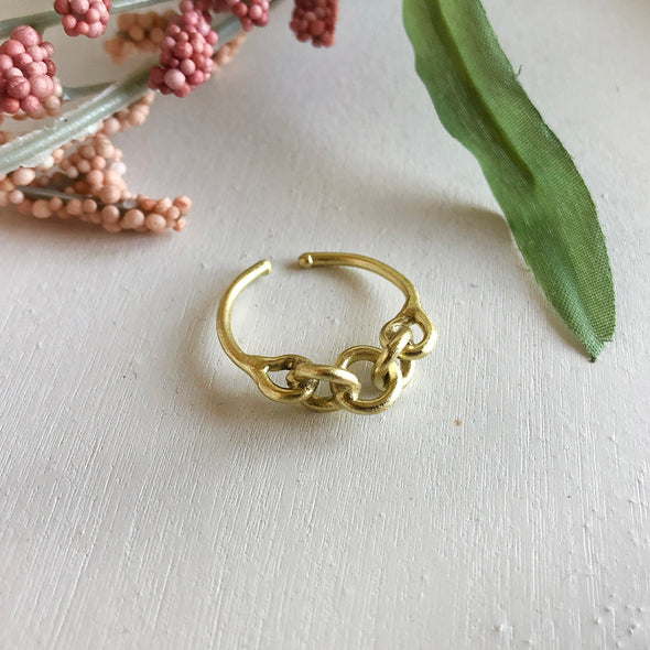 Chainlink Ring - Silver or Gold