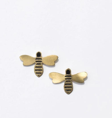 Honey Bee Studs Gold