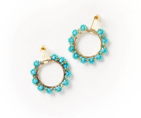 Turquoise Earrings - Hoop
