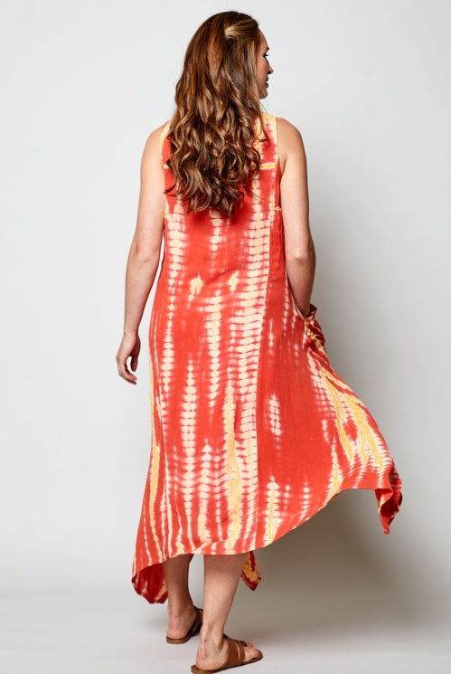 Tie-Dye Point Side Dress - ONLY Sunset  in 8 and 10 left.